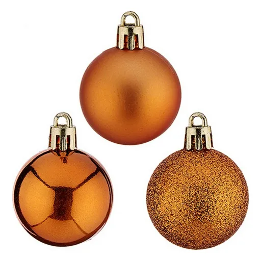 Bolas de Natal Krist+ Laranja Plástico Ø 4 cm 12 Unidades
