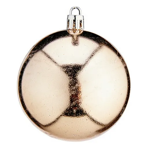 Bolas de Natal Krist+ 00476-6 Champagne Plástico Ø 7 cm 12 Unidades