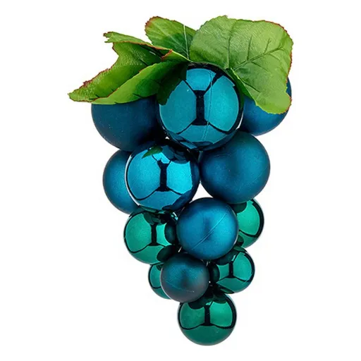 Bola de Natal Krist+ Azul Plástico Uvas Pequeno