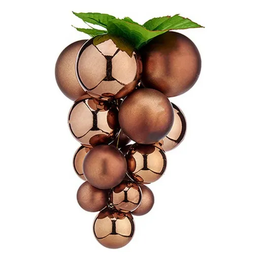 Bola de Natal Krist+ Castanho Plástico Uvas