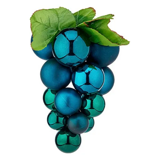 Bola de Natal Krist+ 01862 Azul Plástico Uvas