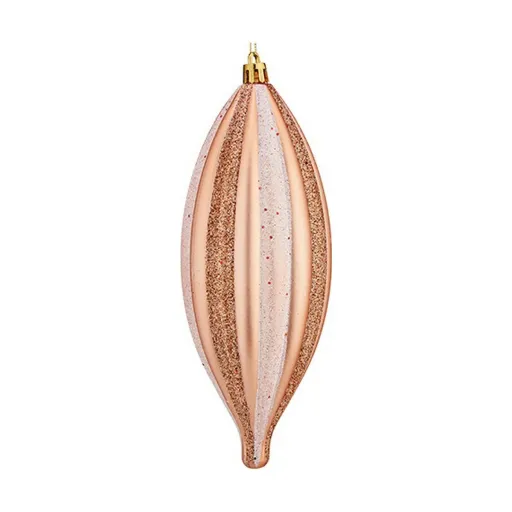 Adorno Natalício Krist+ Cobre Rosa Claro PVC 8,5 x 19 x 3 cm Alongado