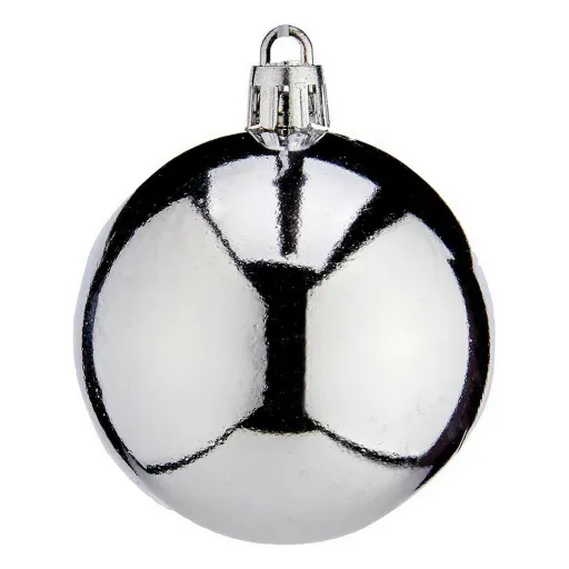 Bolas de Natal Krist+ K1912477-3 Prateado Plástico Ø 6 cm 24 Unidades