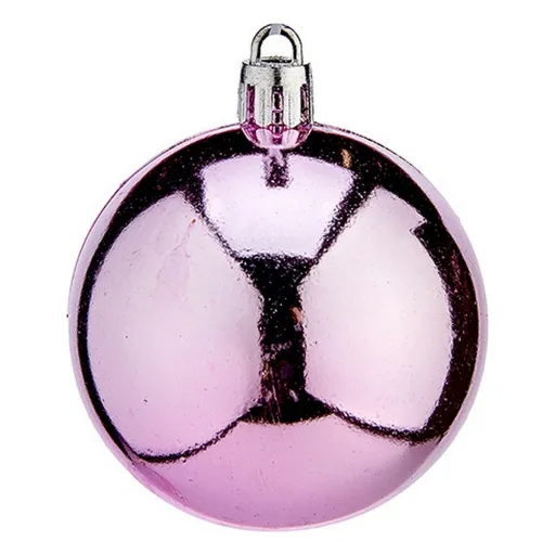 Bolas de Natal Krist+ Cor de Rosa Plástico Ø 6 cm 24 Unidades