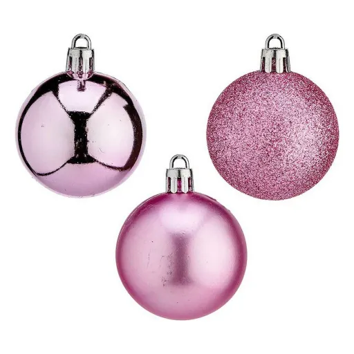 Bola de Natal Krist+ Cor de Rosa Plástico Ø 5 cm