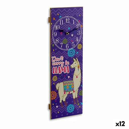 Relógio de Parede Gift Decor Chama 2,5 x 60 x 20 cm (12 Unidades)
