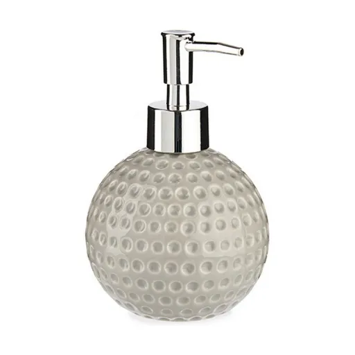 Dispensador de Sabão Berilo Golf Cinzento Metal Cerâmica 300 ml (12 Unidades)