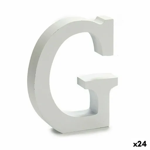 Letra Pincello G Branco 2 x 16 x 14,5 cm (24 Unidades)