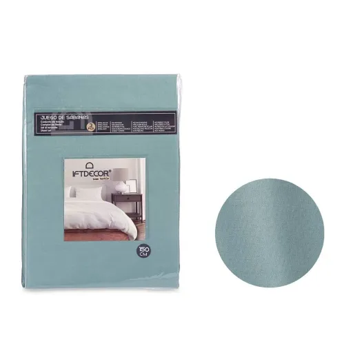 Conjunto de Lençóis Gift Decor Verde Casal 3 Peças