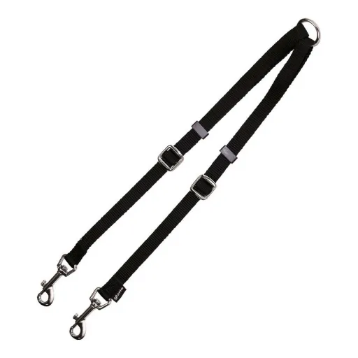 Fixação de Trela para Dois Cães Gloria Preto (1.6 x 35-56 cm) (1.6 x 35-56 cm)