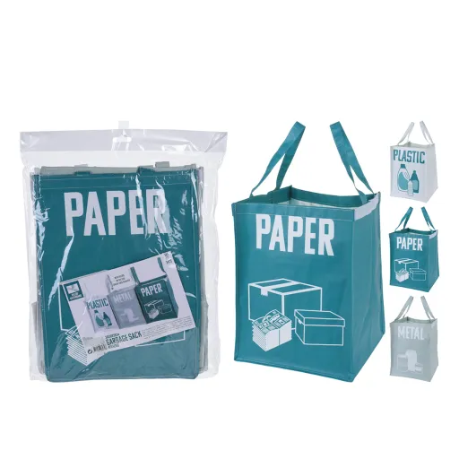 Sacos de Lixo Paper-Plastic-Metal Pack de 3 Uds