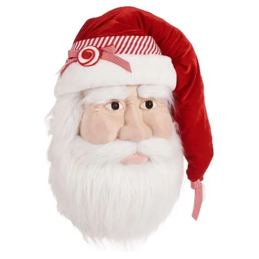 Figura Decorativa Krist+ Pai Natal Cabeça