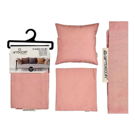 Capa de Travesseiro Gift Decor Cor de Rosa 45 x 0,5 x 45 cm 60 x 0,5 x 60 cm