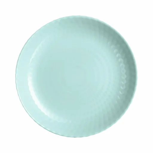 Plat Bord Luminarc Pampille Turquesa Vidro (Ø 25 cm)