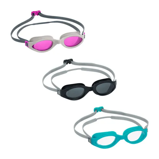 Bestway Óculos de Natação para Adulto Correia de Silicone Cores Sortidas +14 Anos Praia e Piscina 21077