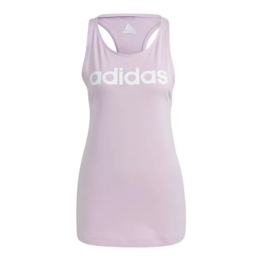 T-Shirt de Alças Mulher Adidas Essentials Logo Lavanda