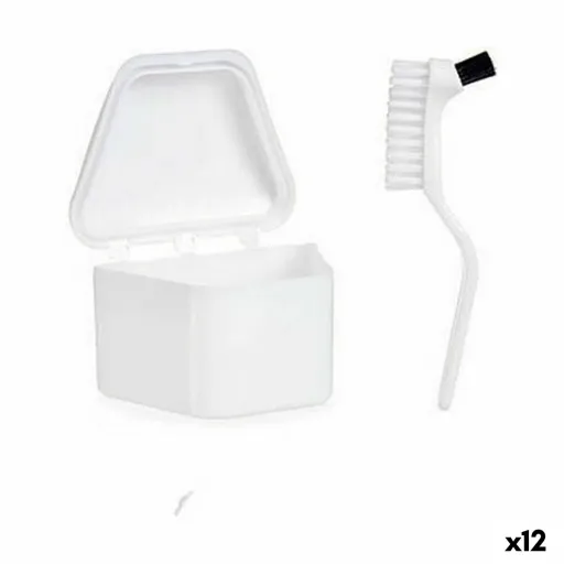 Conjunto para Dentaduras Postiças Berilo Branco Polipropileno (12 Unidades)
