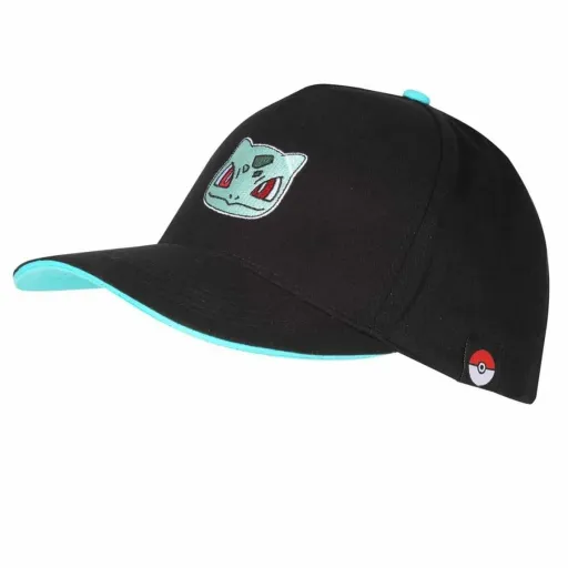 Boné Unissexo Pokémon Bulbasaur Badge Preto Tamanho Único 58 cm