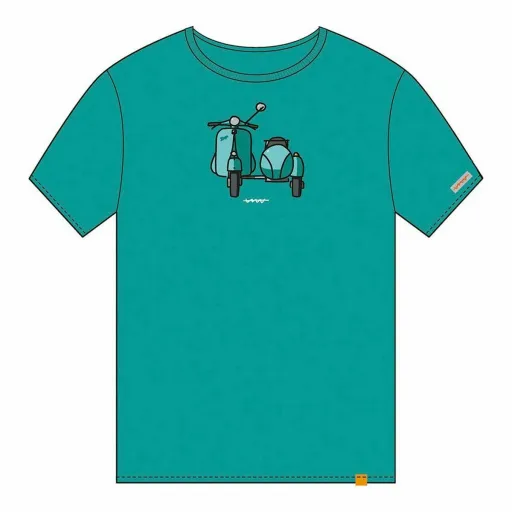 Camisola de Manga Curta Cállate la Boca   Turquesa Sidecar