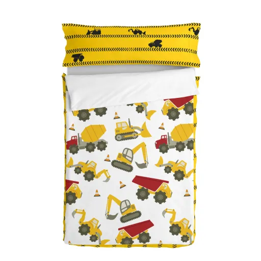Capa de Edredão com Enchimento HappyFriday Mr Fox Machinery Multicolor 42 x 20 x 50 cm