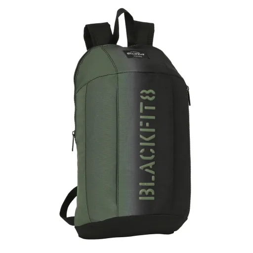 Mochila Infantil BlackFit8 Gradient Mini Preto Verde Militar (22 x 39 x 10 cm)