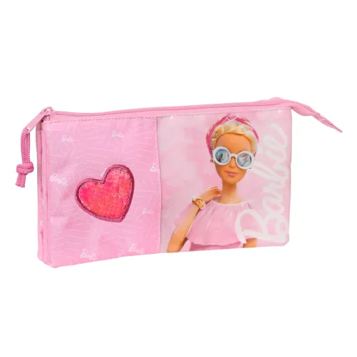Malas para Tudo Triplas Barbie Girl Cor de Rosa 22 x 12 x 3 cm