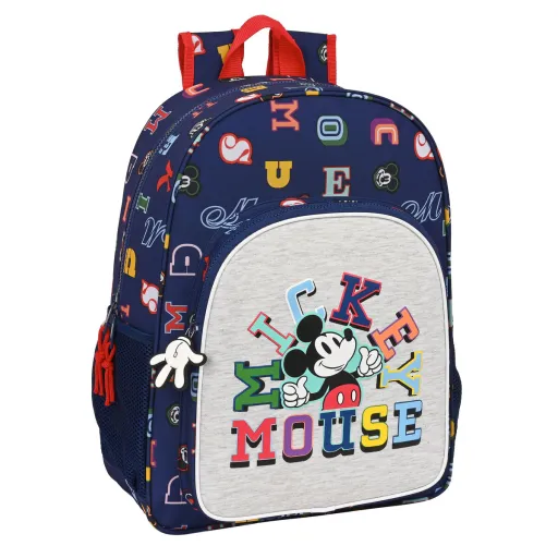 Mochila Escolar Mickey Mouse Clubhouse Only One Azul Marinho 33 x 42 x 14 cm