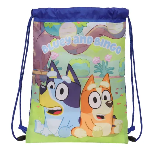 Saco Mochila com Cordas Bluey Azul Marinho 26 x 34 x 1 cm