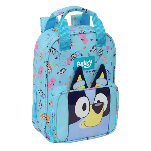Mochila Escolar Bluey Azul Celeste 20 x 28 x 8 cm