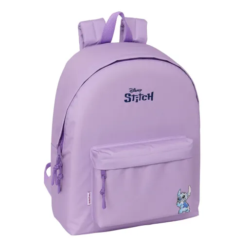 Mochila Escolar Stitch Sweet Azul Lilás 33 x 42 x 15 cm