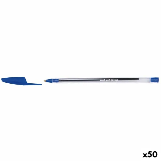 Caneta Molin BC188 Cristal 1 mm Azul (50 Unidades)