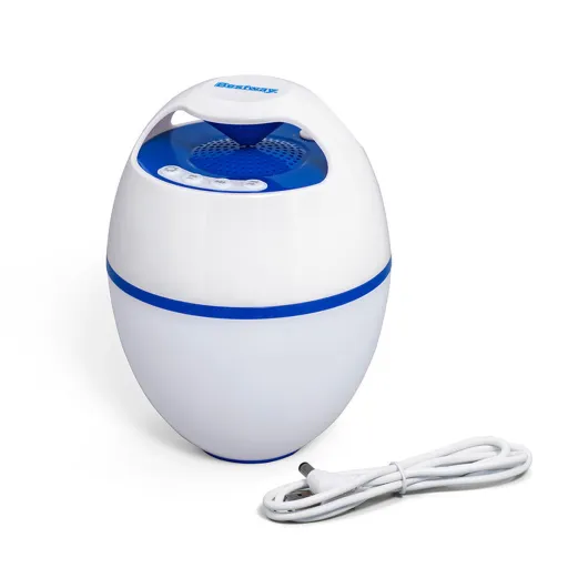 Bestway Altifalante Bluetooth Luz Led Flutuante Piscina e Jardim 58700