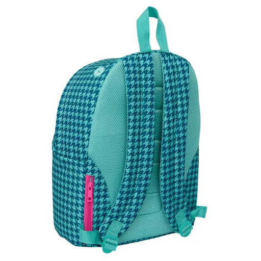 Mochila para Notebook Nait Nait Pata de Gallo Verde Verde 31 x 41 x 16 cm