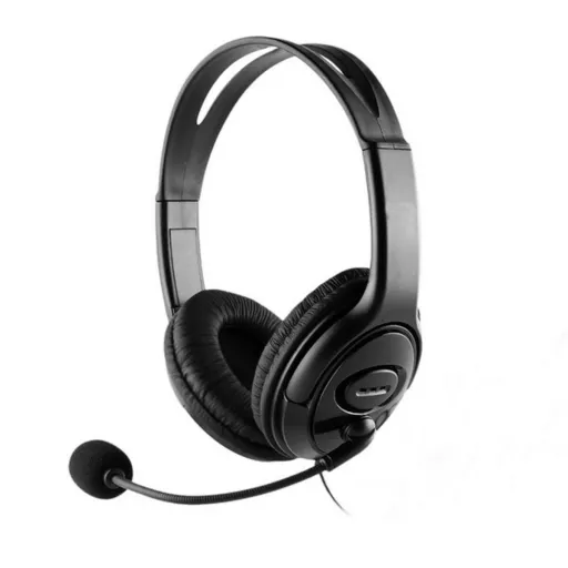 Auriculares com Microfone CoolBox Coolchat U1 Preto