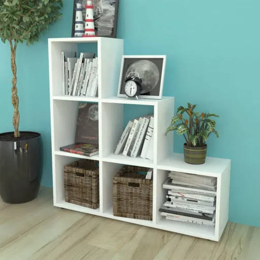 Estante Escada/Prateleira 107 cm Branco