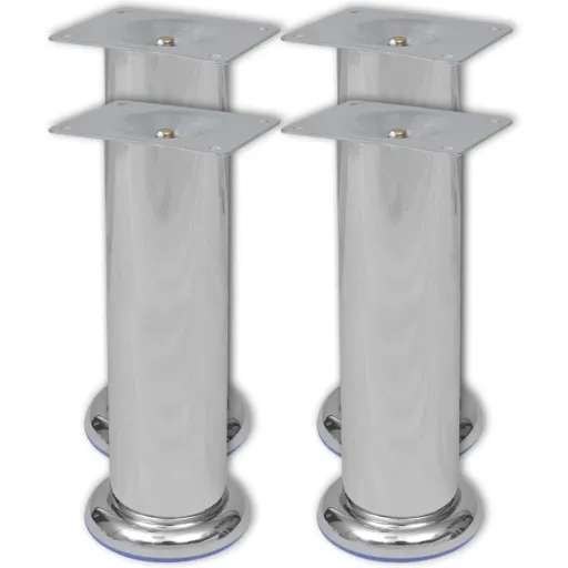 Pés Redondos Sofá   180 mm Cromado (4 pcs)