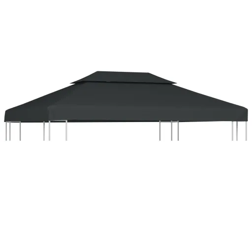 Cobertura Gazebo c/ 2 Camadas 310 g/m² 4x3 m Antracite