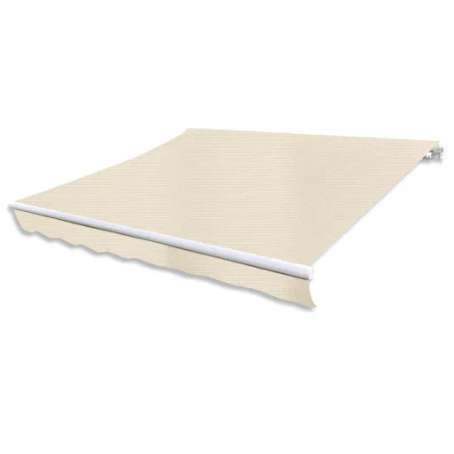 Toldo Dobrável Motorizado 400 cm Creme