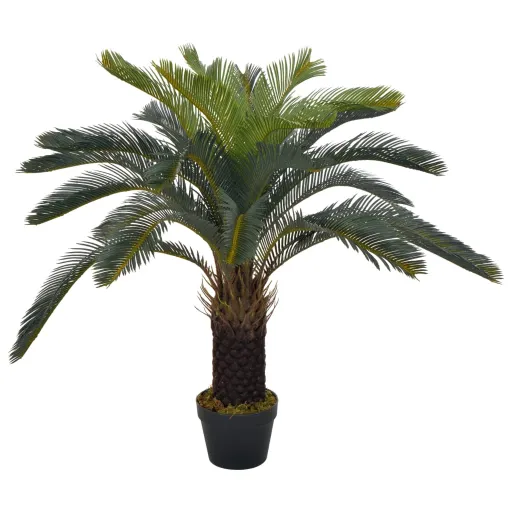 Palmeira Cica Artificial com Vaso 90 cm Verde