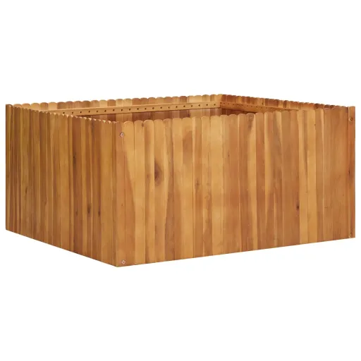 Vaso/Floreira de Jardim 100x100x50 cm Madeira de Acácia Maciça