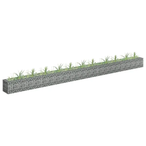 Canteiro Elevado/Cesto Gabião 450x30x30 cm Aço Galvanizado