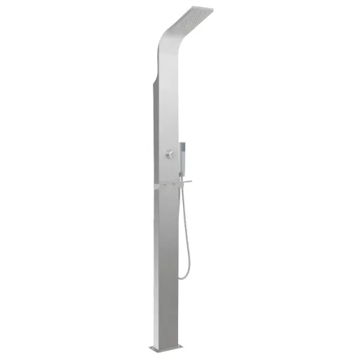 Coluna Duche de Exterior Aço Inoxidável Curvado