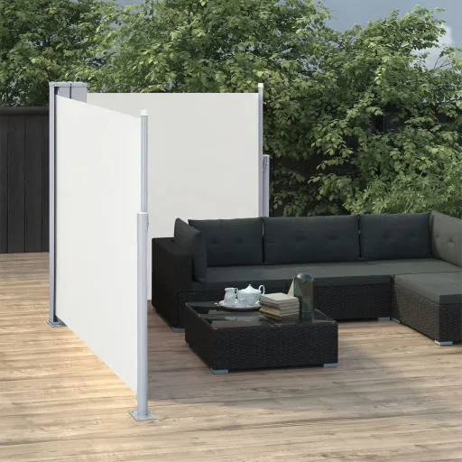 Toldo Lateral Retrátil 100x600 cm Creme