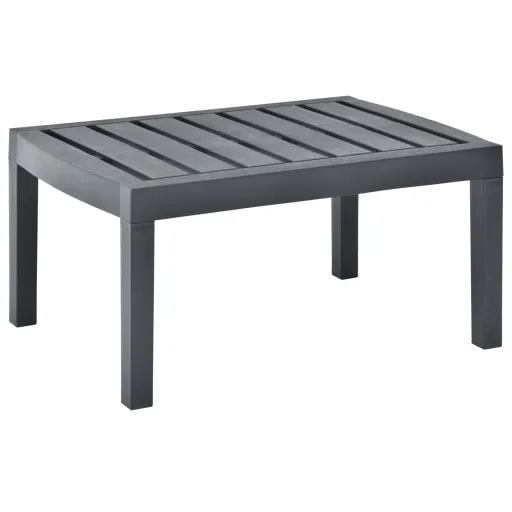 Mesa de Jardim 78x55x38 cm Plástico Antracite