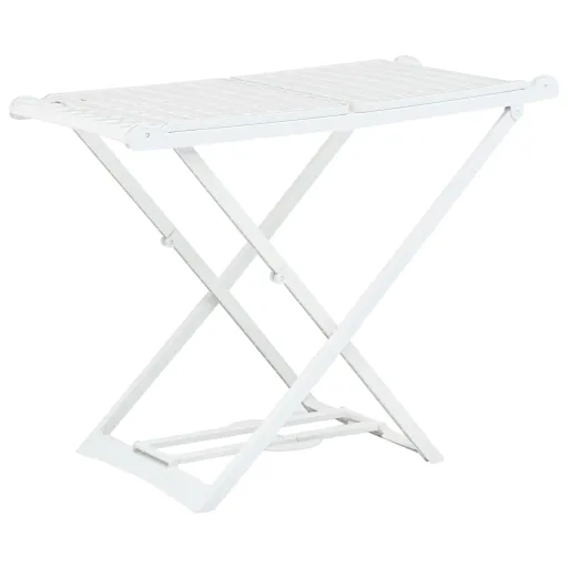 Estendal Roupas Dobrável Plástico Branco