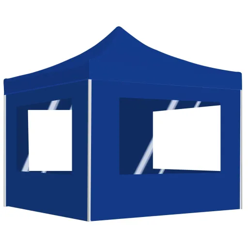 Tenda Dobrável Profissional com Paredes Alumínio 2x2 m Azul