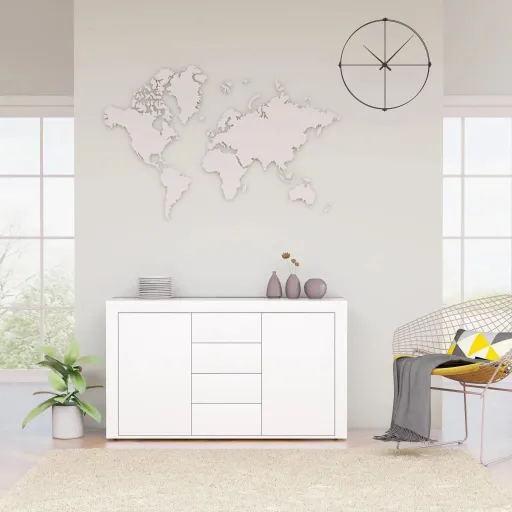 Aparador Derivados de Madeira 120x36x69 cm Branco