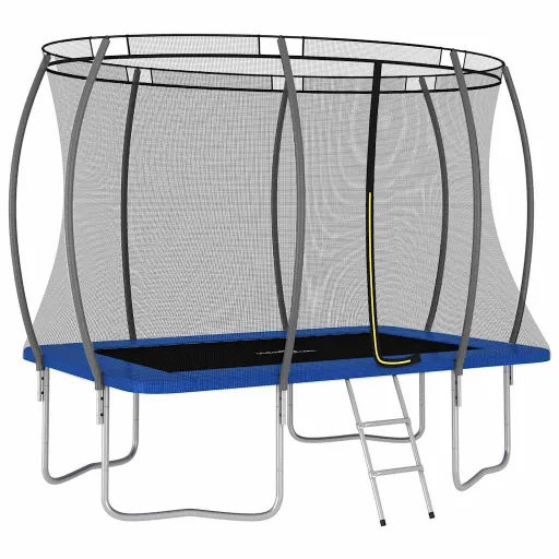 Conjunto de Trampolim Retangular 274x183x76 cm 150 kg