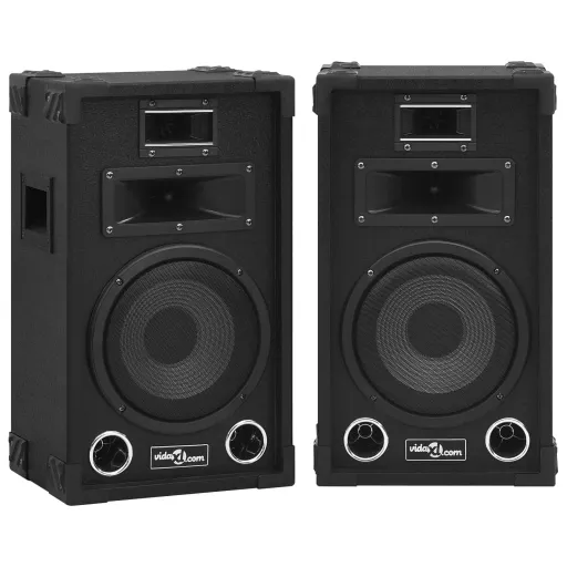 Colunas de Palco Hifi Profissionais Passivas   800 W Preto (2 pcs)