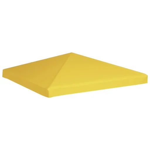 Cobertura de Gazebo 270 g/m² 3x3 m Amarelo